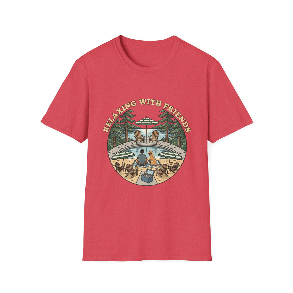 Relax With Friends Pool T-Shirt