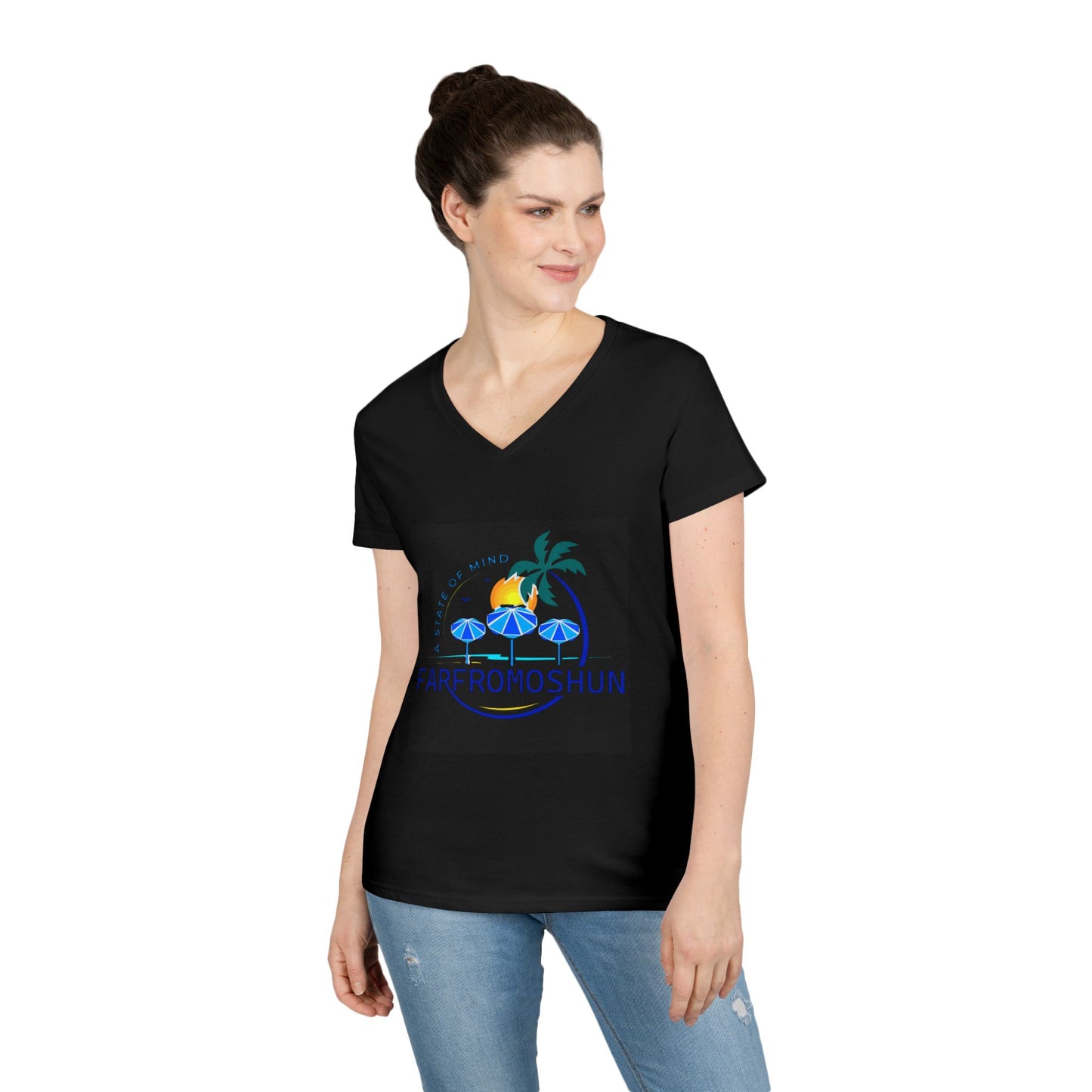 Find Your Chill V-Neck T-Shirt for Ladies