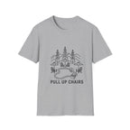 Pull Up Chairs Line Art T-Shirt