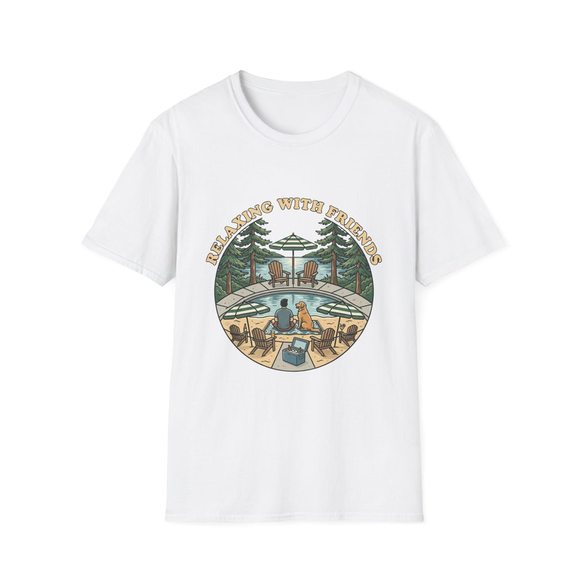 Relax With Friends Pool T-Shirt