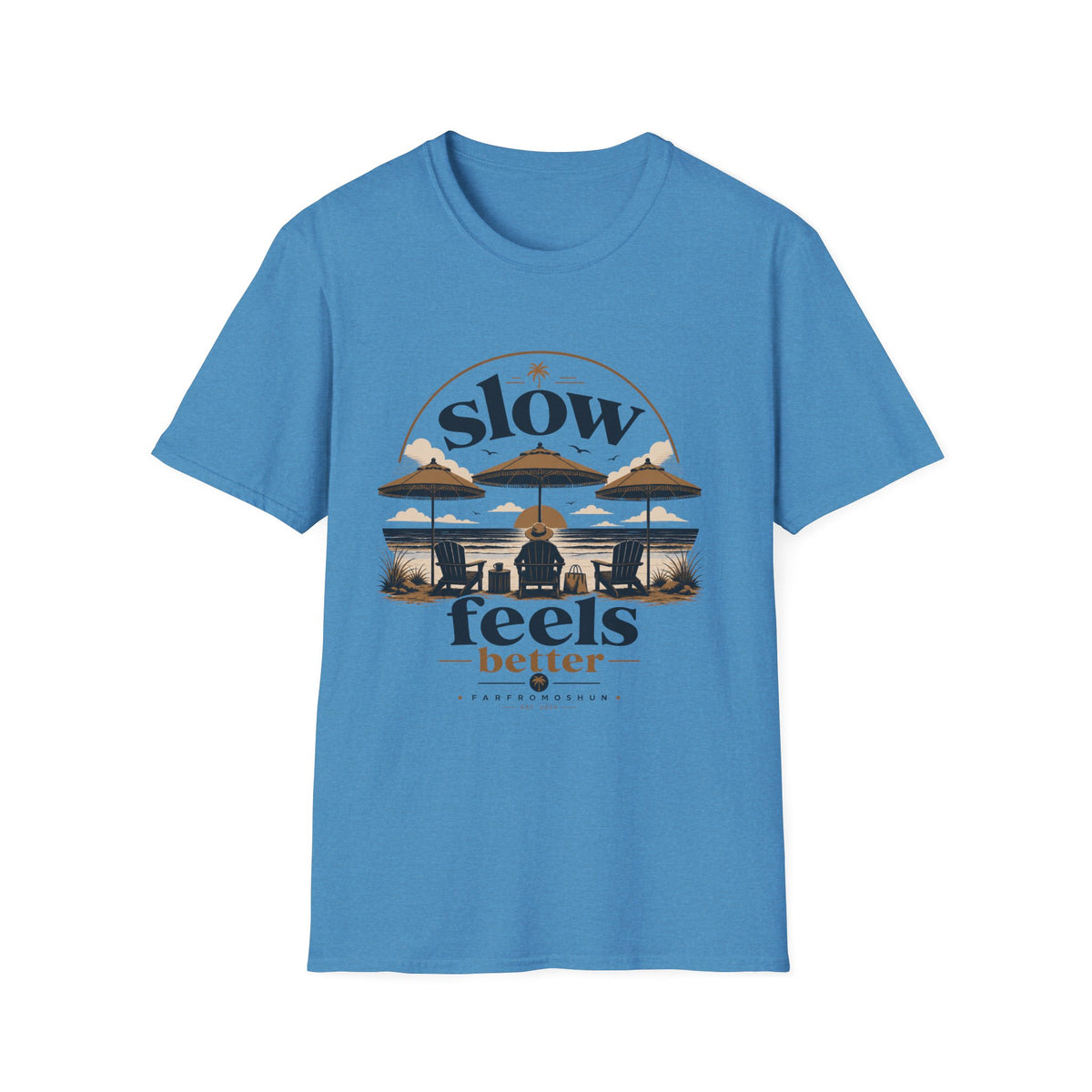 Slow Feels Better Beach Male T-Shirt