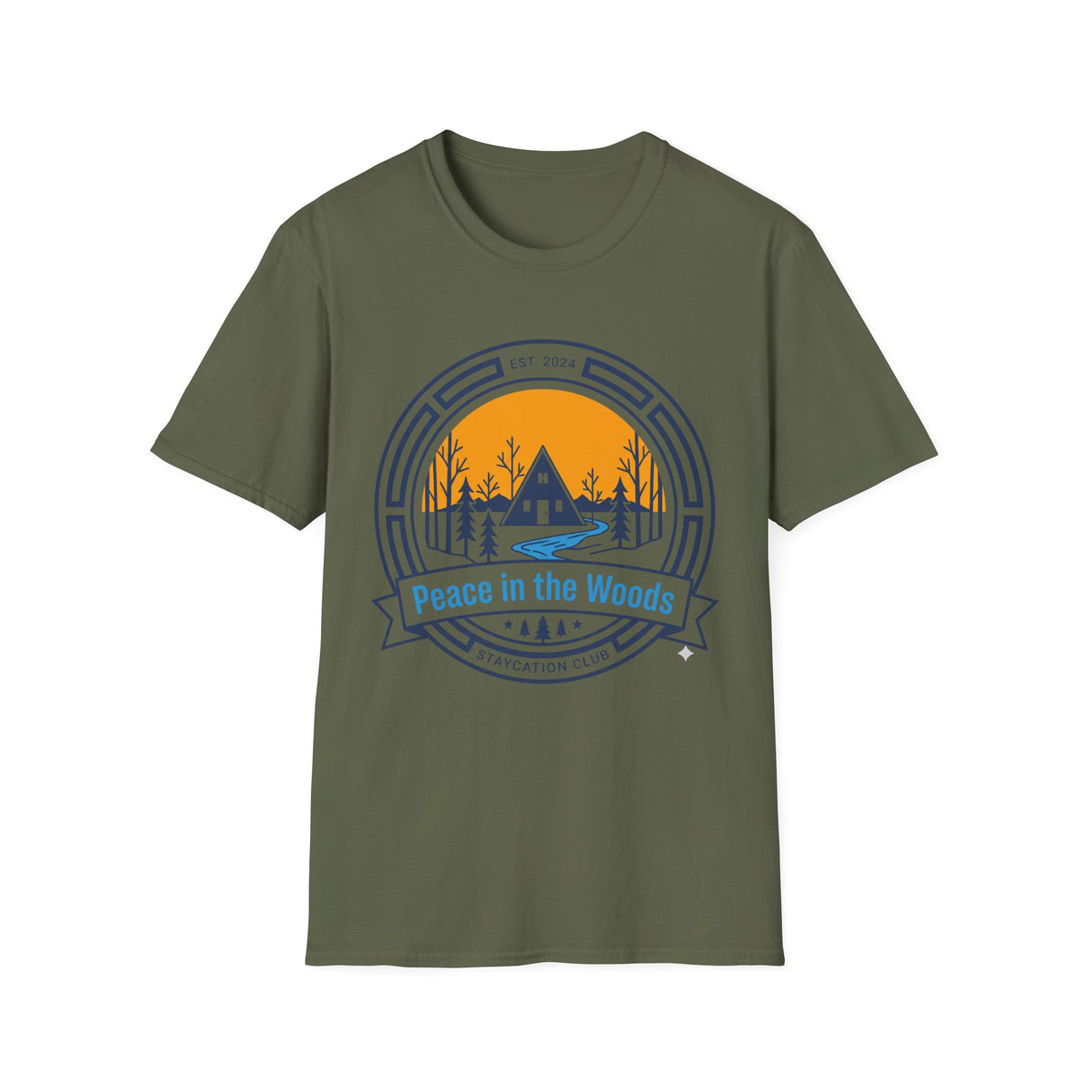 Peace in the Woods A Frame T-Shirt