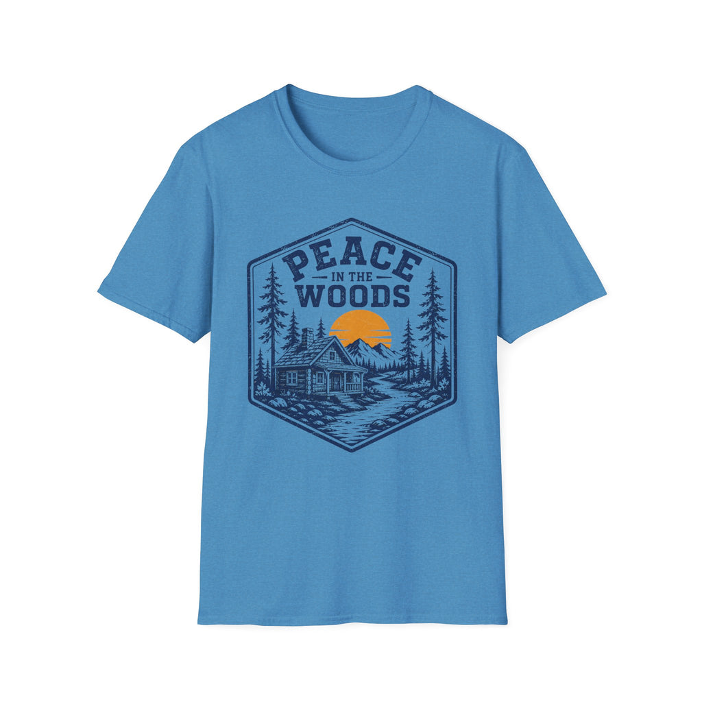 Peace in the Woods Washed Design T-Shirt