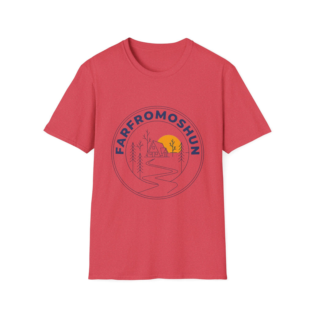 Farfromoshun Cabin Line Art T-Shirt