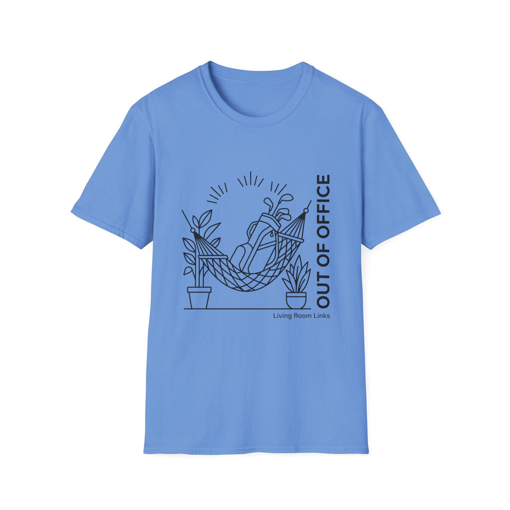 Out of Office Golf Line Art T-Shirt