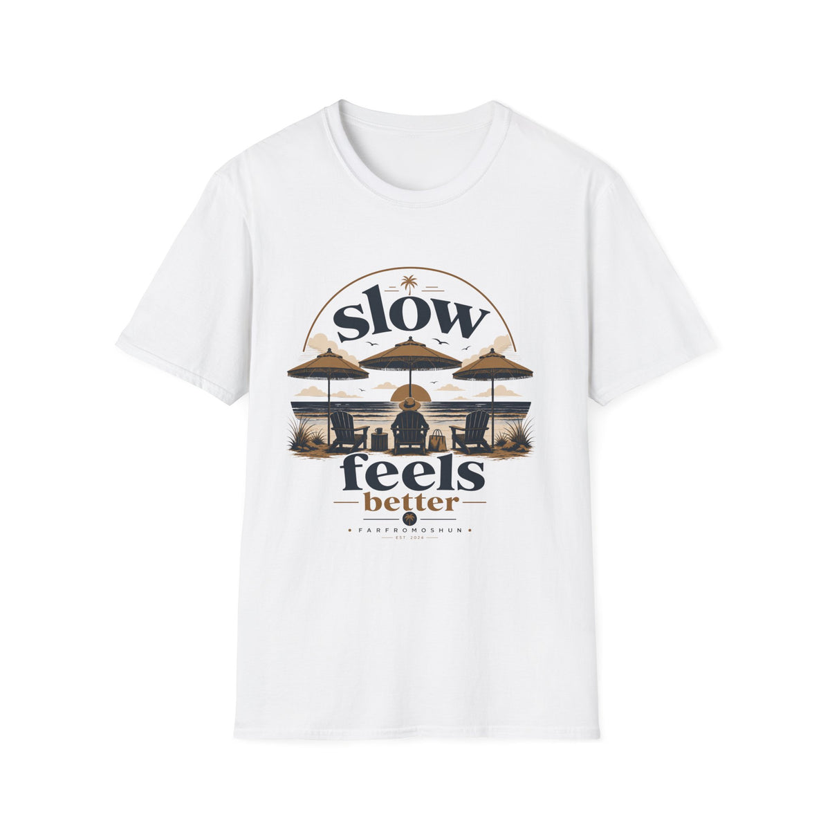 Slow Feels Better Beach Male T-Shirt