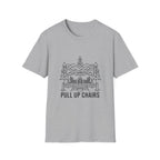 Pull Up Chairs Dock Line Art T-Shirt