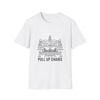 Pull Up Chairs Dock Line Art T-Shirt