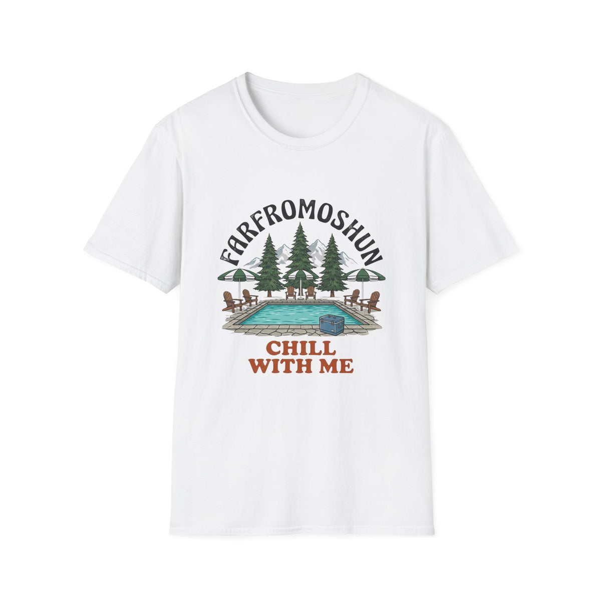 Chill With Me Pool & Mountain T-Shirt
