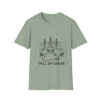 Pull Up Chairs Line Art T-Shirt