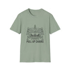 Pull Up Chairs Dock Line Art T-Shirt