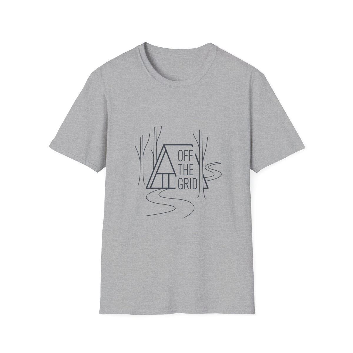 Off the Grid Line Art T-Shirt