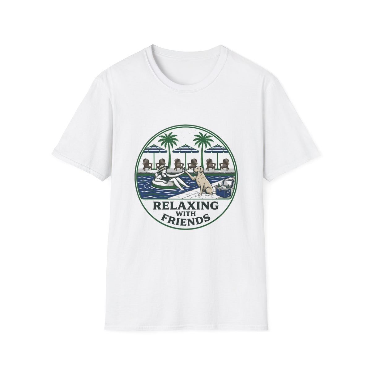 Relaxing With Friends Feminine T-Shirt