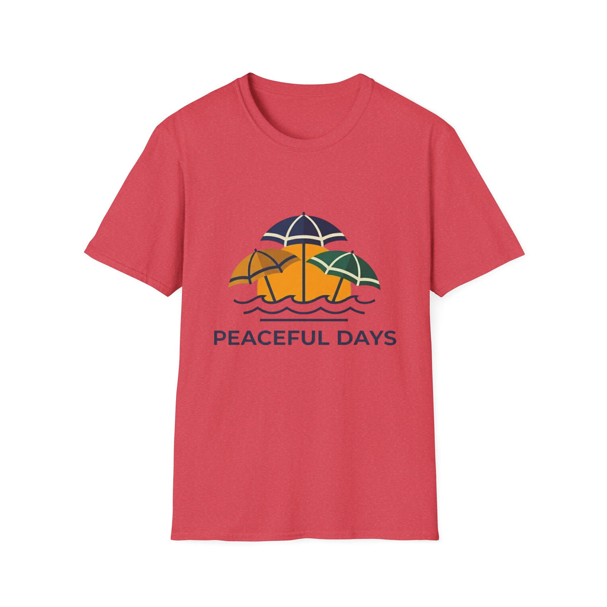 Peaceful Days 3 Umbrellas T-Shirt