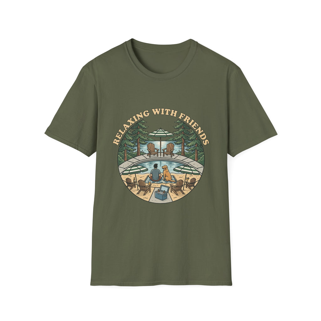 Relax With Friends Pool T-Shirt