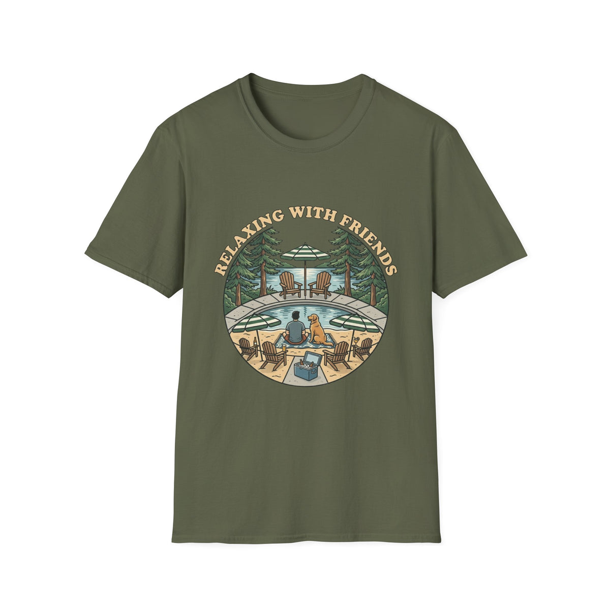Relax With Friends Pool T-Shirt