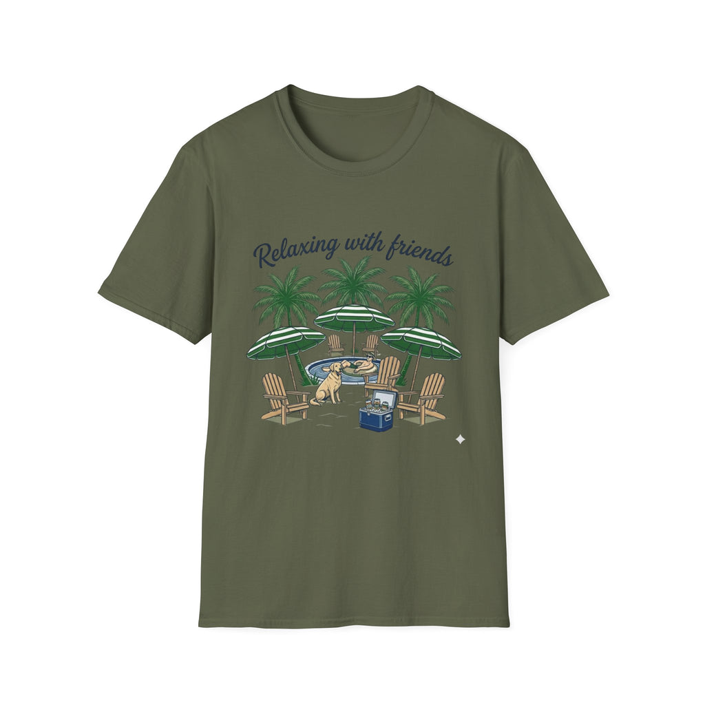 Relax With Friends - Dog - T-Shirt