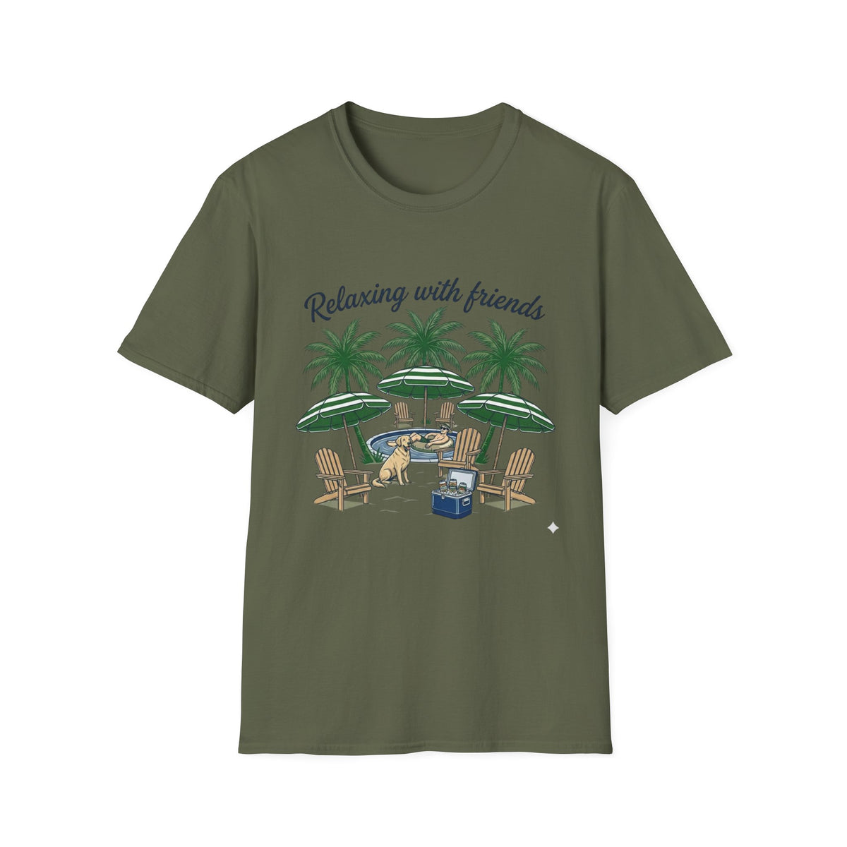 Relax With Friends - Dog - T-Shirt
