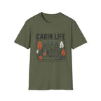 Cabin Life Staycation Flag T-Shirt