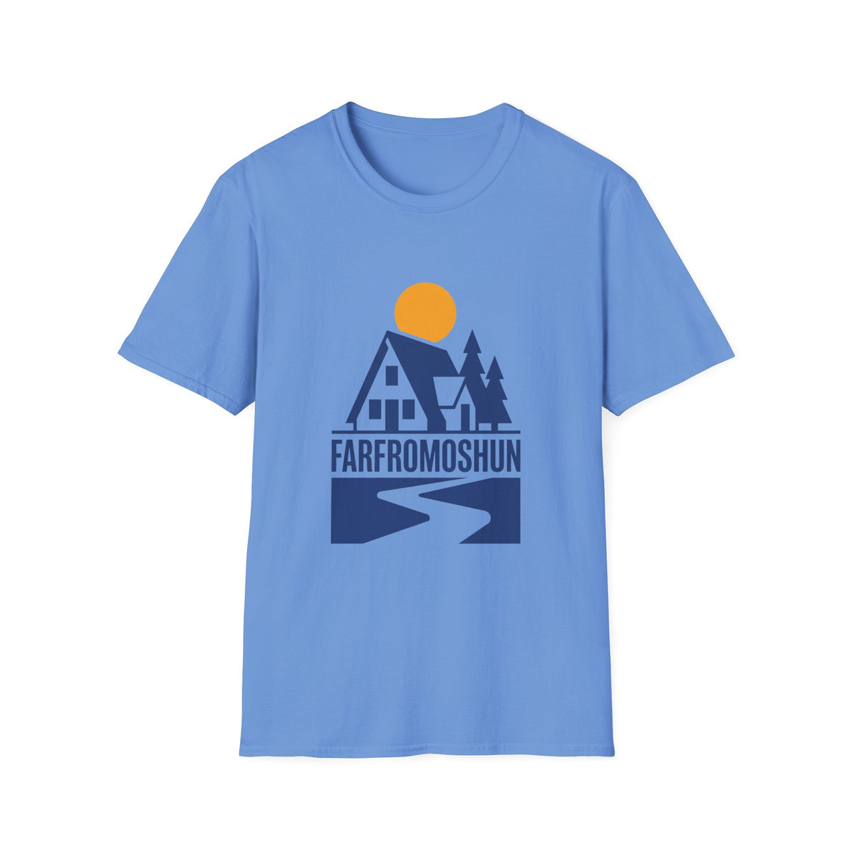 Farfromoshun Blue Cabin T-Shirt