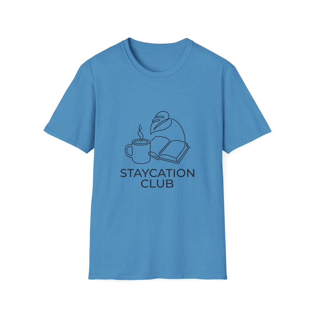 Staycation Club Coffee Book T-Shirt