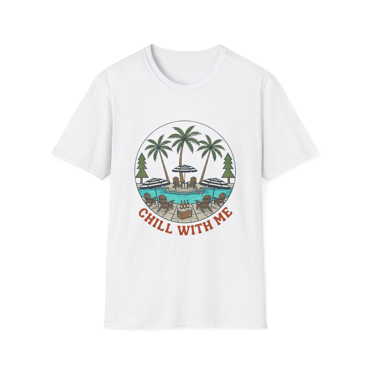 Chill With Me Pool Cooler T-Shirt