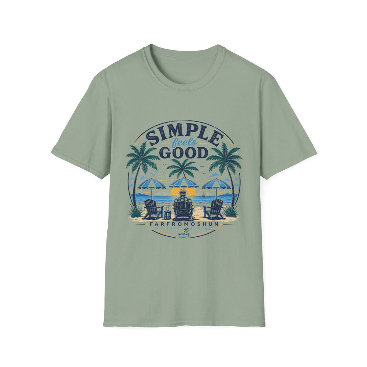 Simple Feels Good Distressed T-Shirt