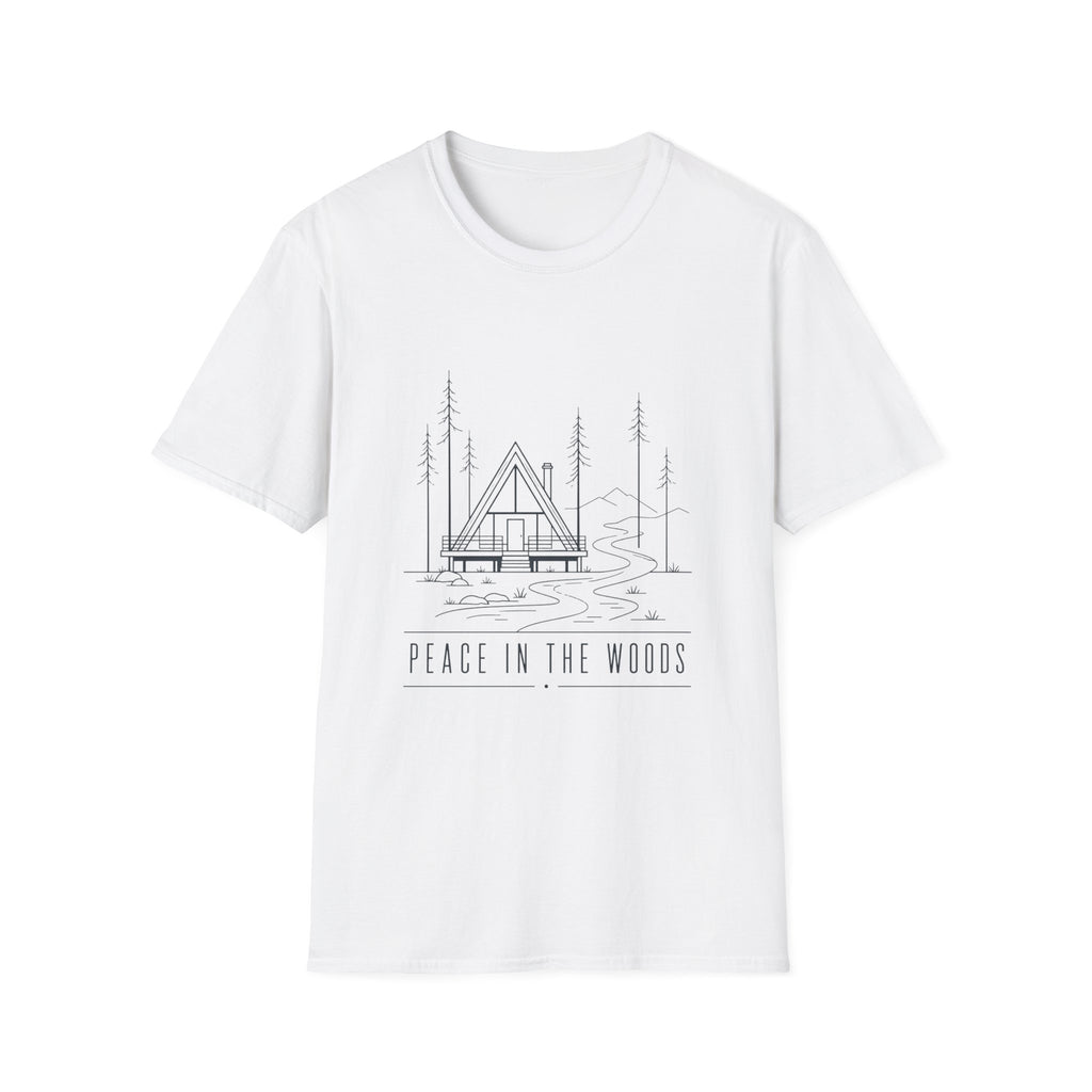 Peace in the Woods Line Art T-Shirt