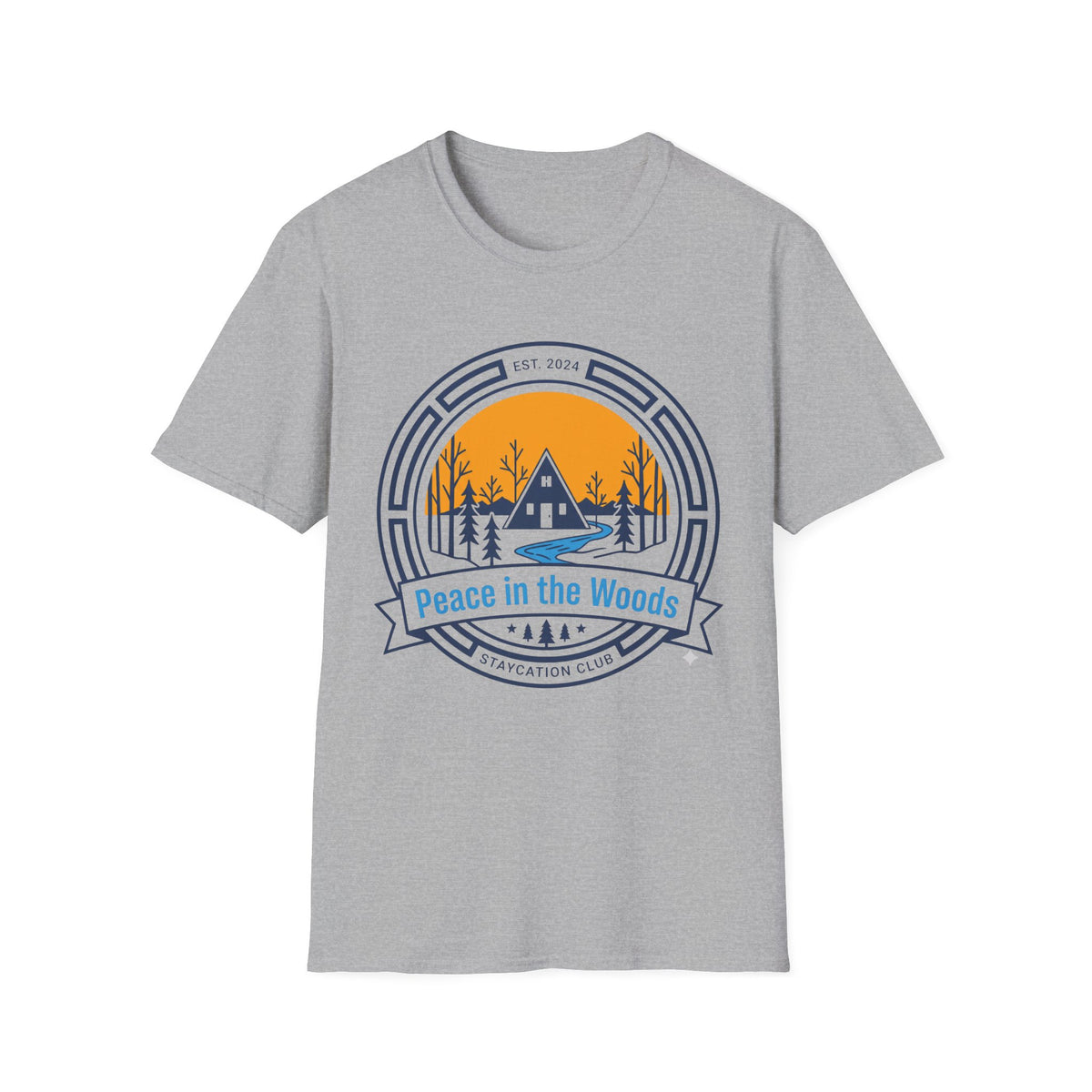 Peace in the Woods A Frame T-Shirt