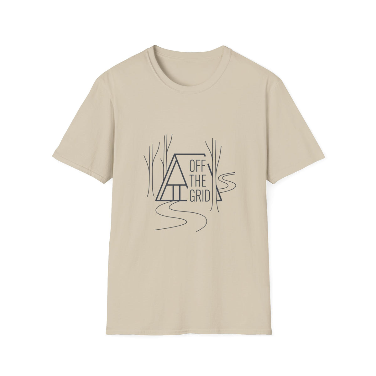 Off the Grid Line Art T-Shirt